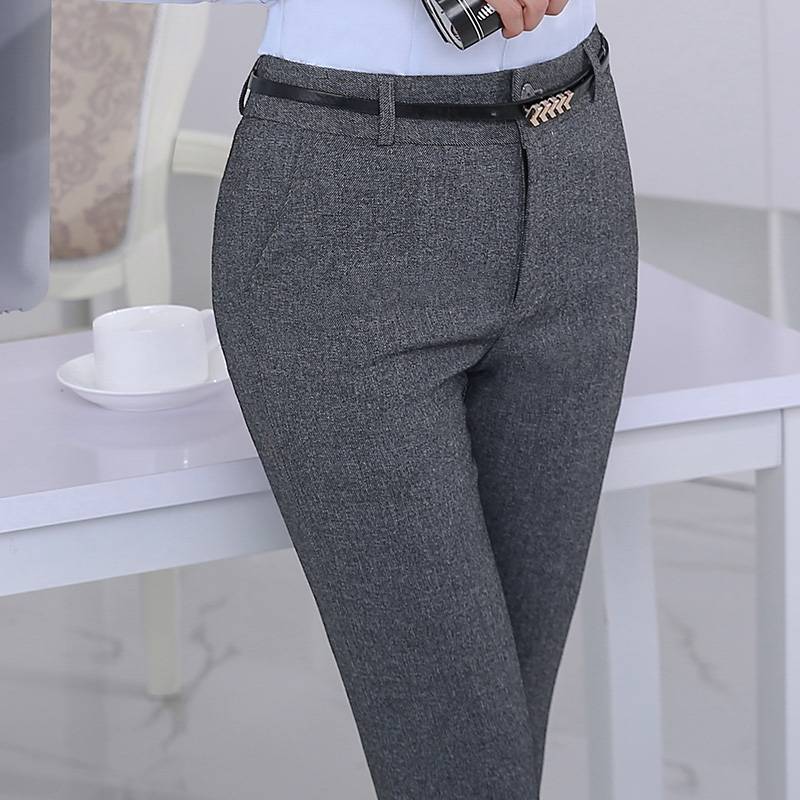 Klassische Hosen für Frauen Classic Office Pants Styles Women Clothing cb5feb1b7314637725a2e7: Black|Dark Gray|Light Gray