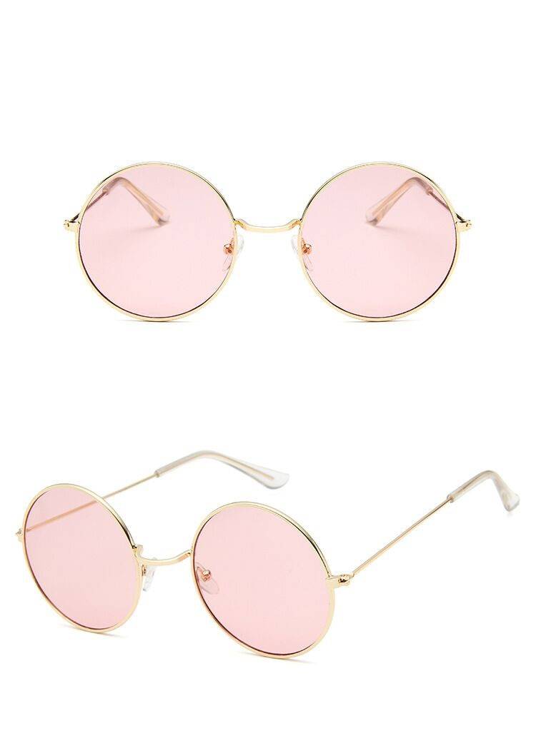 Women's Retro Mirror Round Sunglasses