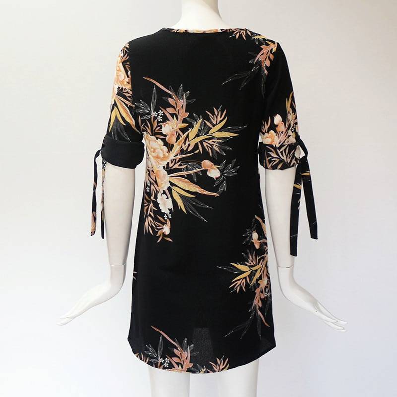 Women's Loose Floral Printed Summer Dress