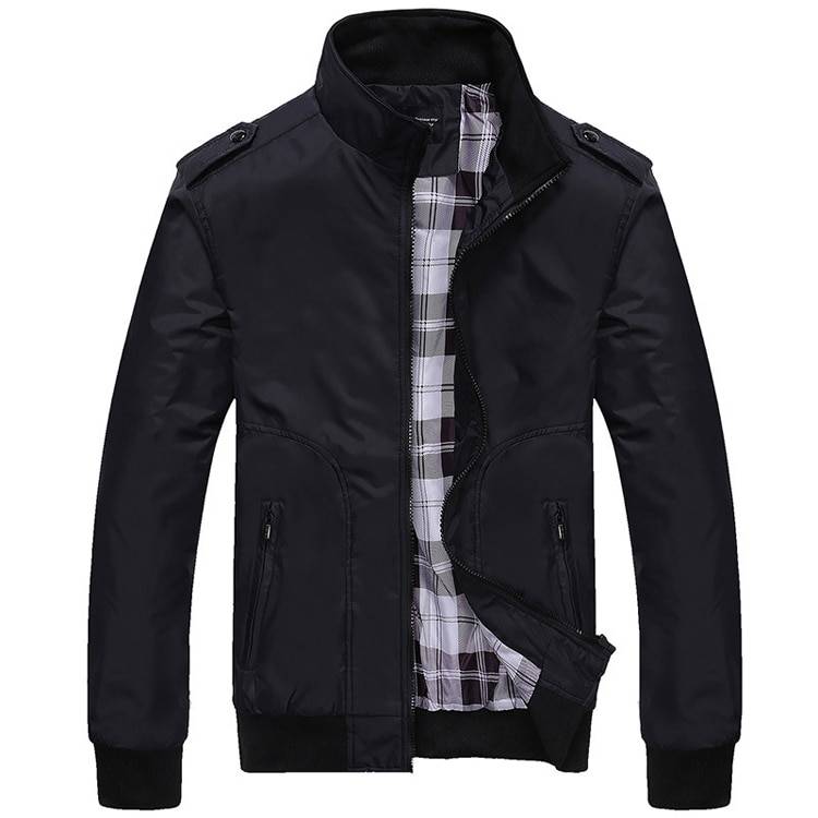 Casual Stand Collar Slim Jacket for Men