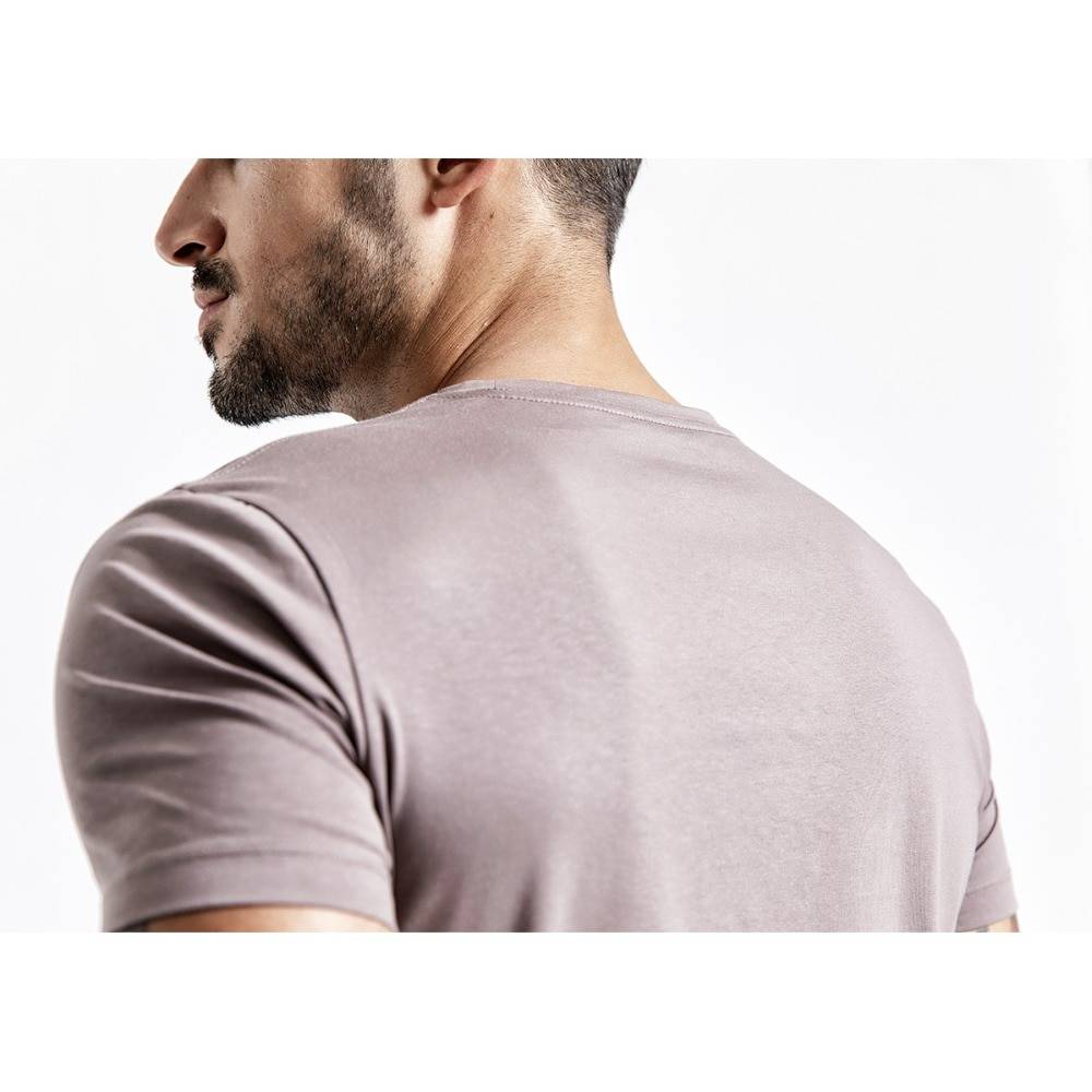 Lässiges Baumwoll-T-Shirt mit O-Ausschnitt für Männer Casual Men Clothing Shirts & T-Shirts Styles cb5feb1b7314637725a2e7: Black|Grey|White