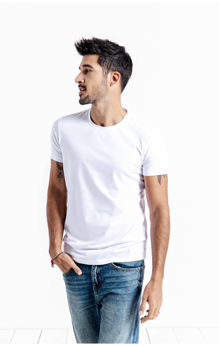 Men's Casual O-Neck Cotton T-Shirt