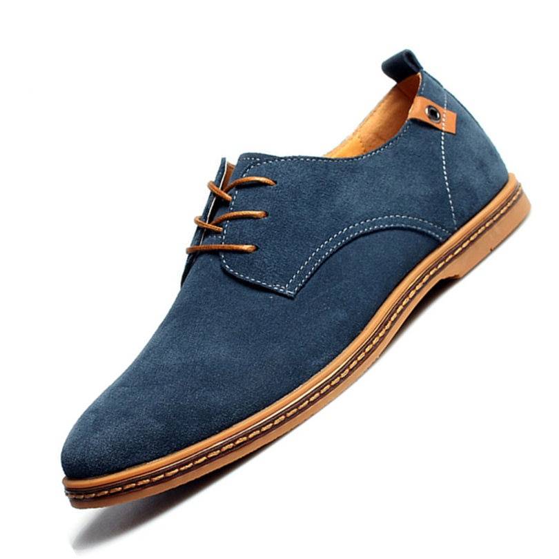 Elegante Kuh-Wildlederschuhe für Männer Footwear Men Clothing Office Styles cb5feb1b7314637725a2e7: Black|Blue|Brown|Camel|GRay|Green