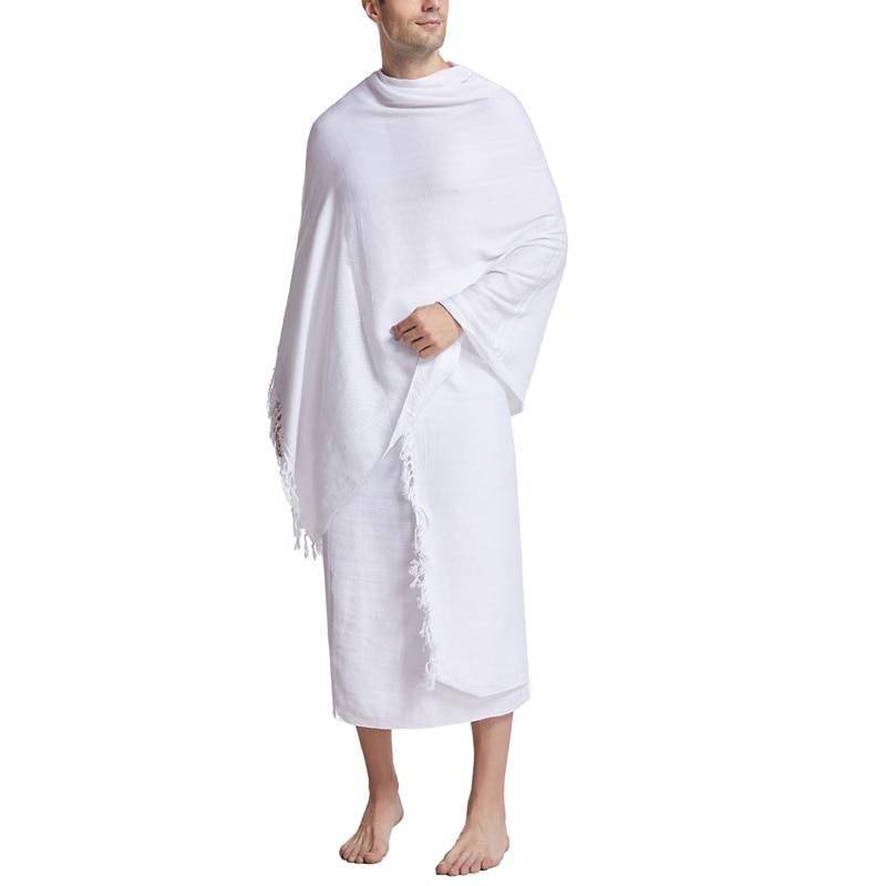 Ihram Ehram Ahram for Men for Hajj and Umrah – 2 Towels Special cb5feb1b7314637725a2e7: White