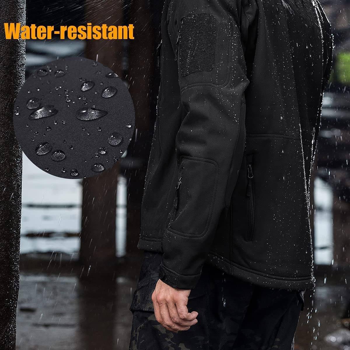 Men's Jacket Soft Shell Shark Skin Fleece Waterproof Windbreaker Tactical Outerwear Coat for Hiking Camping Hunting Thermal Male Classic Coats & Jackets Men Clothing Styles Winter Collection cb5feb1b7314637725a2e7: 1|2|3|4|Black|Green|Grey|Khaki|Tie-----1