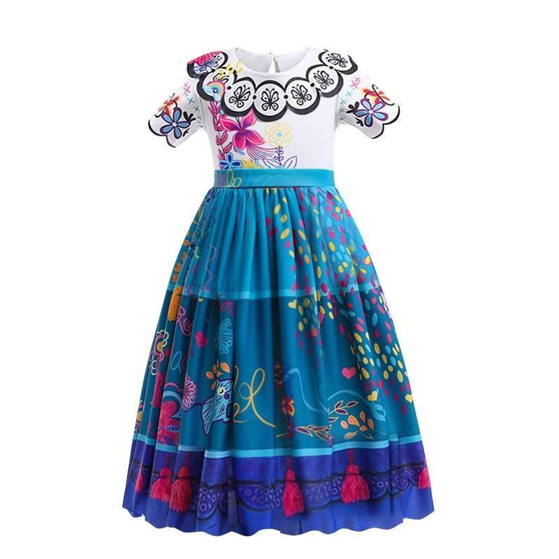 New Encanto Costume For Kids Mirabel Madrigal Cosplay Dress Girls Fancy Carnival Halloween Princess Dress Arty Dresses Styles Women Clothing a61dc102c047f8682bf539: 3T(100)|4T(110)|5T(120)|6T(130)|7-8T(140)|9-10T(150)