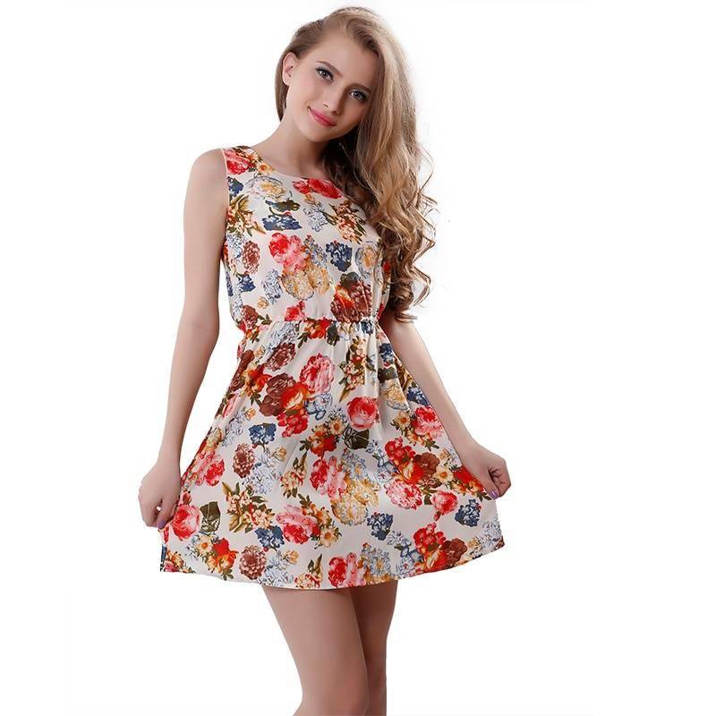 Sleeveless more slim and comfortable pure cotton round neck vest with floral applique dress Casual Dresses Styles Summer Collection Women Clothing cb5feb1b7314637725a2e7: 01|02|03|Black|blue flower|cotton style2|cotton style3|Green flower|Red