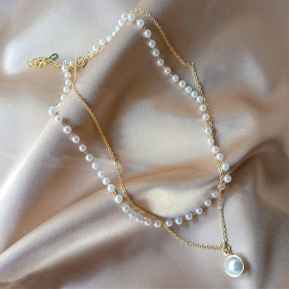 Women’s Pearl Necklace Pendant Accessories Jewelry & Watches Women 8d255f28538fbae46aeae7: Gold-color|Silver Color