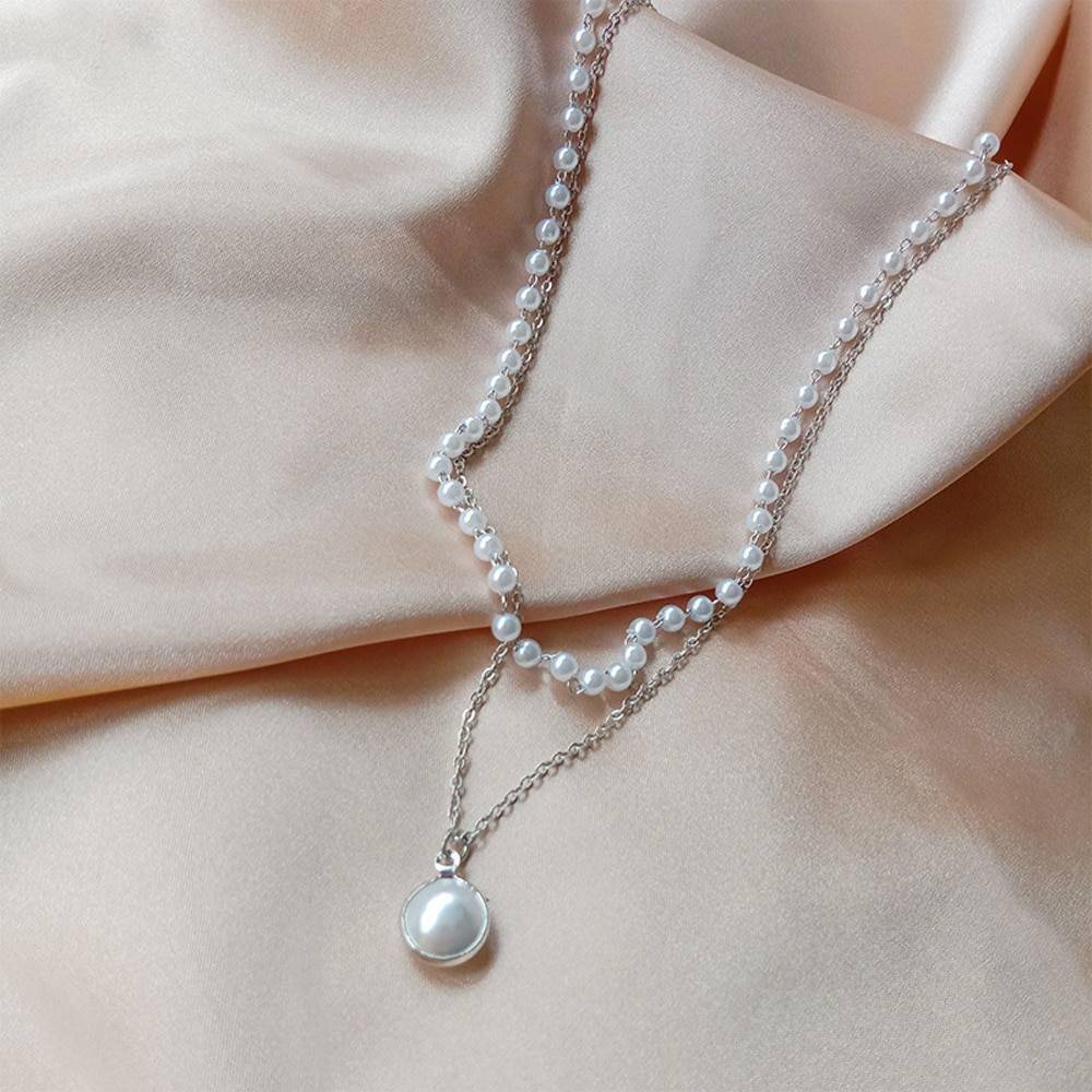 Women’s Pearl Necklace Pendant Accessories Jewelry & Watches Women 8d255f28538fbae46aeae7: Gold-color|Silver Color