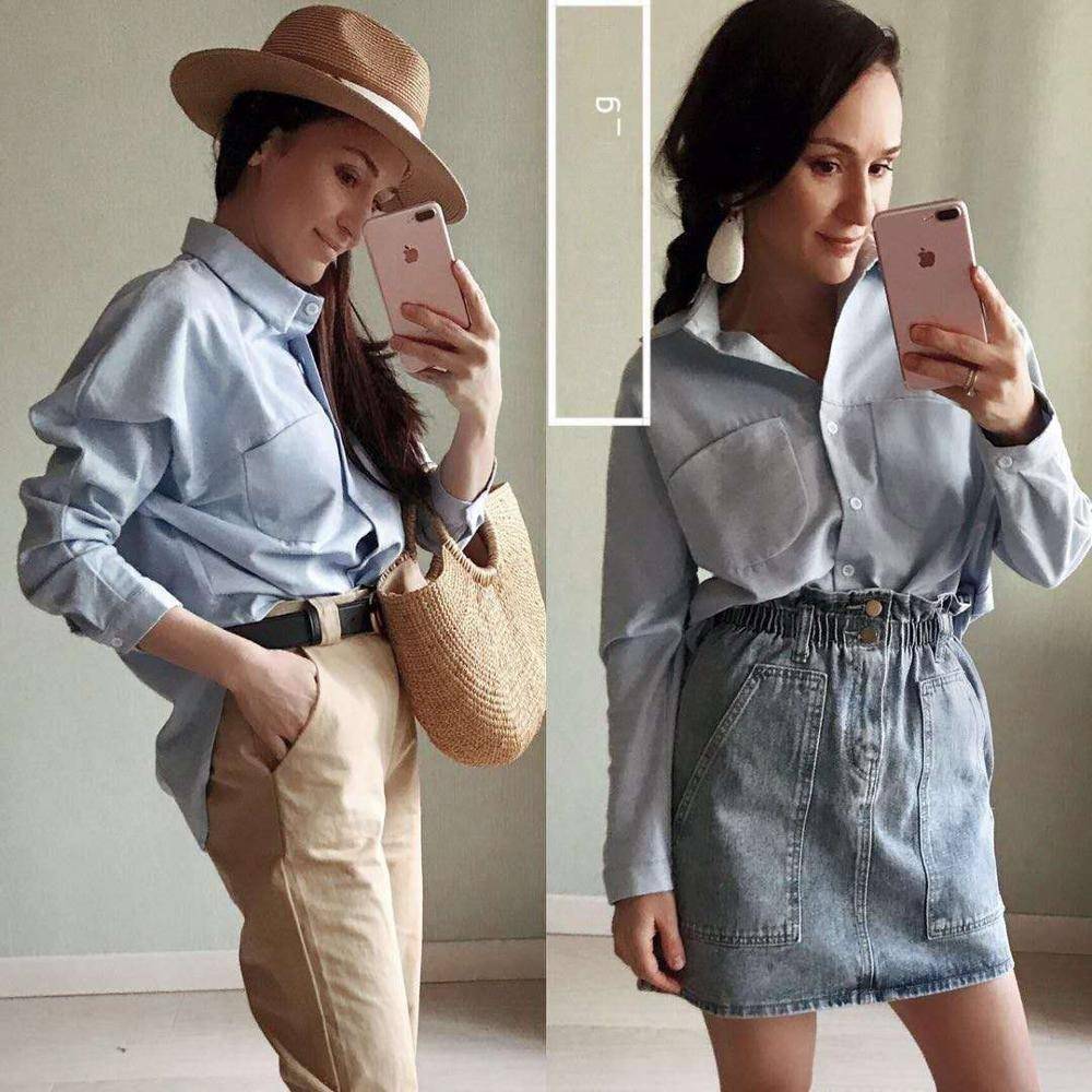 Women’s Summer Long Sleeved Blouse Accessories Bags & Wallets Blouses & Shirts Casual New In Styles Summer Collection Women Women Women Clothing 6f6cb72d544962fa333e2e: L|M