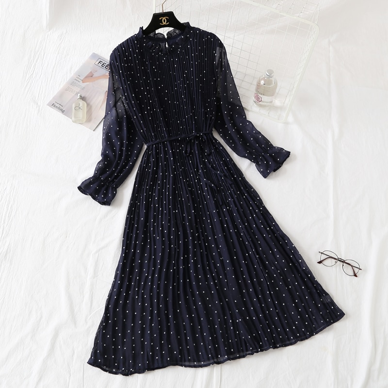 Women's Elegant Polka Dot Dress