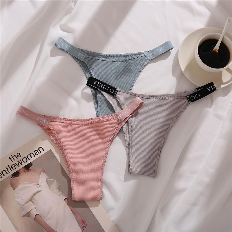 3PCS/Set Cotton Thong for Women