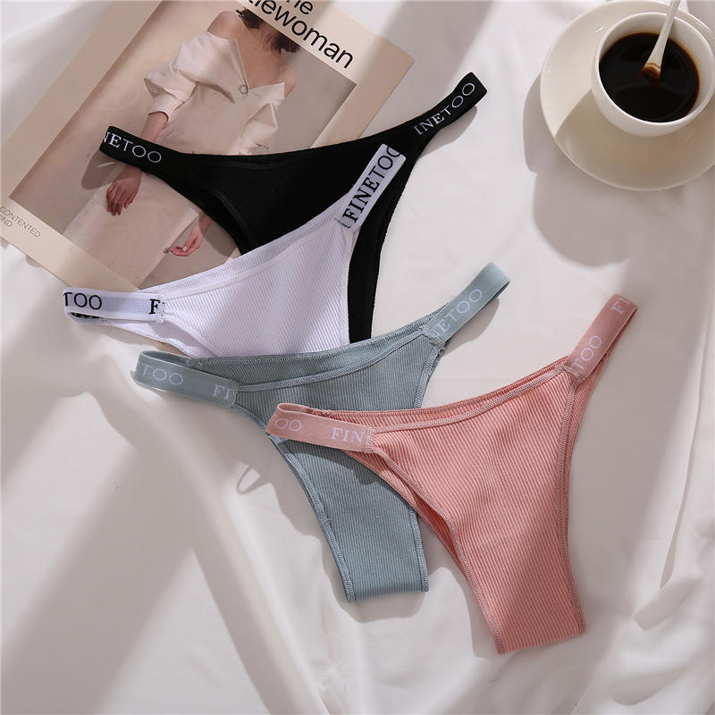 3PCS/Set Cotton Thong for Women