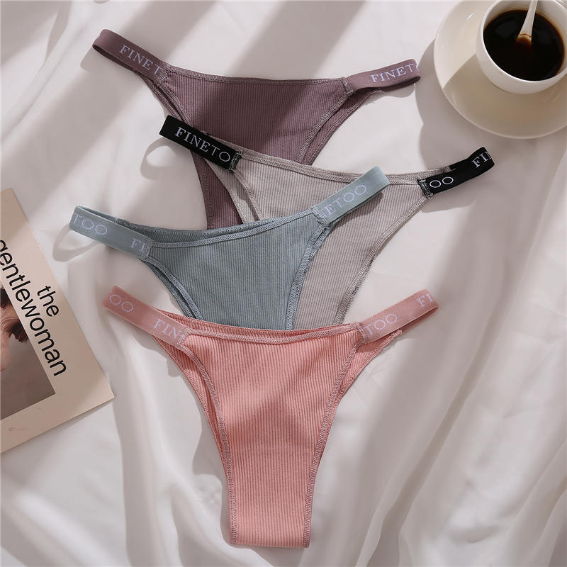 3PCS/Set Cotton Thong for Women