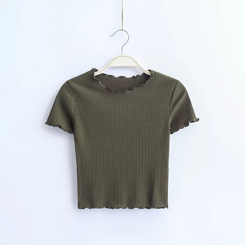 Vintage Slim Fit Short Sleeve Top for Women