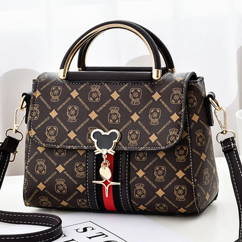 New Shoulder bag Women bag tote luxury designer handbag women Handbags leather Printed monogram single shoulder straddle bag Accessories Bags & Wallets Women Women cb5feb1b7314637725a2e7: Beige|Black|Coffee|Green
