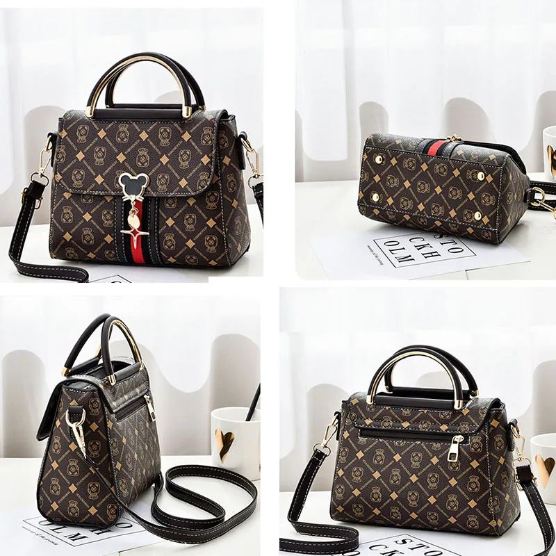 New Shoulder bag Women bag tote luxury designer handbag women Handbags leather Printed monogram single shoulder straddle bag Accessories Bags & Wallets Women Women cb5feb1b7314637725a2e7: Beige|Black|Coffee|Green