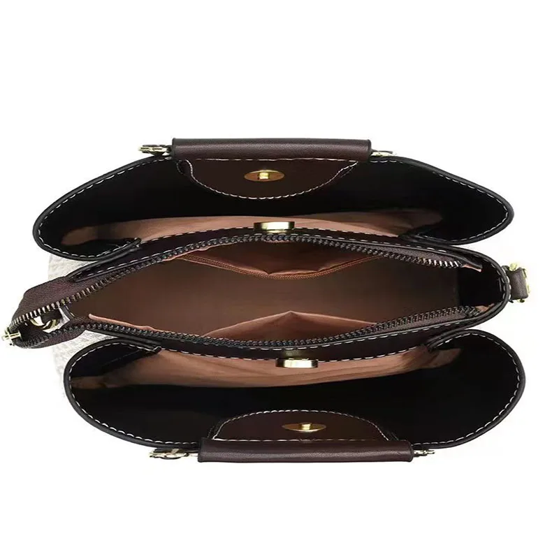 New Women bag Handbag for women a main Designer Shoulder bags handbag for women Accessories Bags & Wallets Women Women cb5feb1b7314637725a2e7: Brown|Ivory