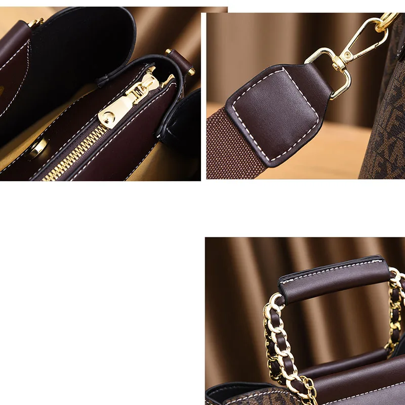 New Women bag Handbag for women a main Designer Shoulder bags handbag for women Accessories Bags & Wallets Women Women cb5feb1b7314637725a2e7: Brown|Ivory